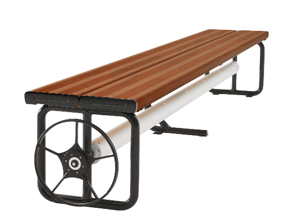 under bench pool blanket roller