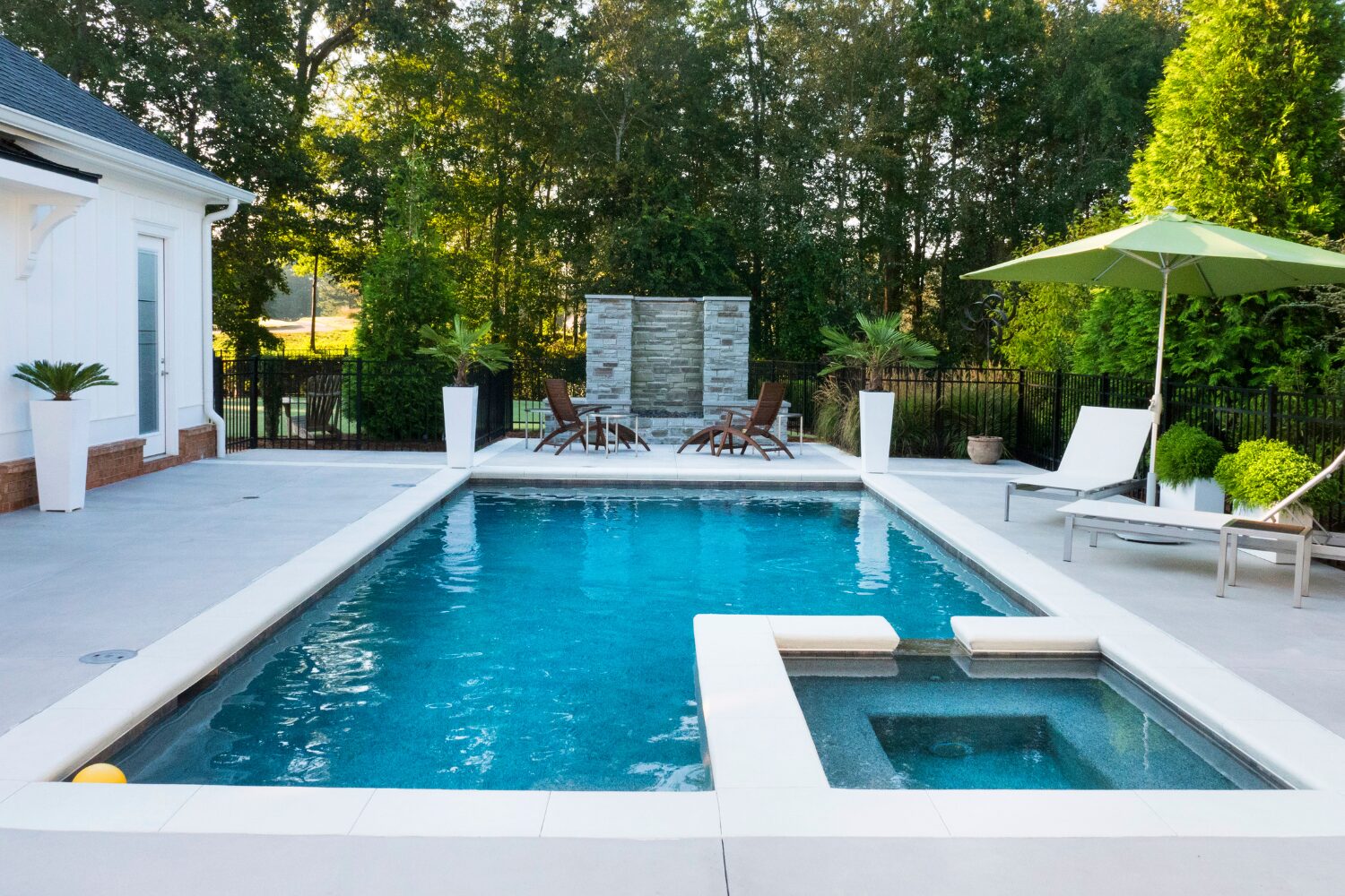 residential pool area